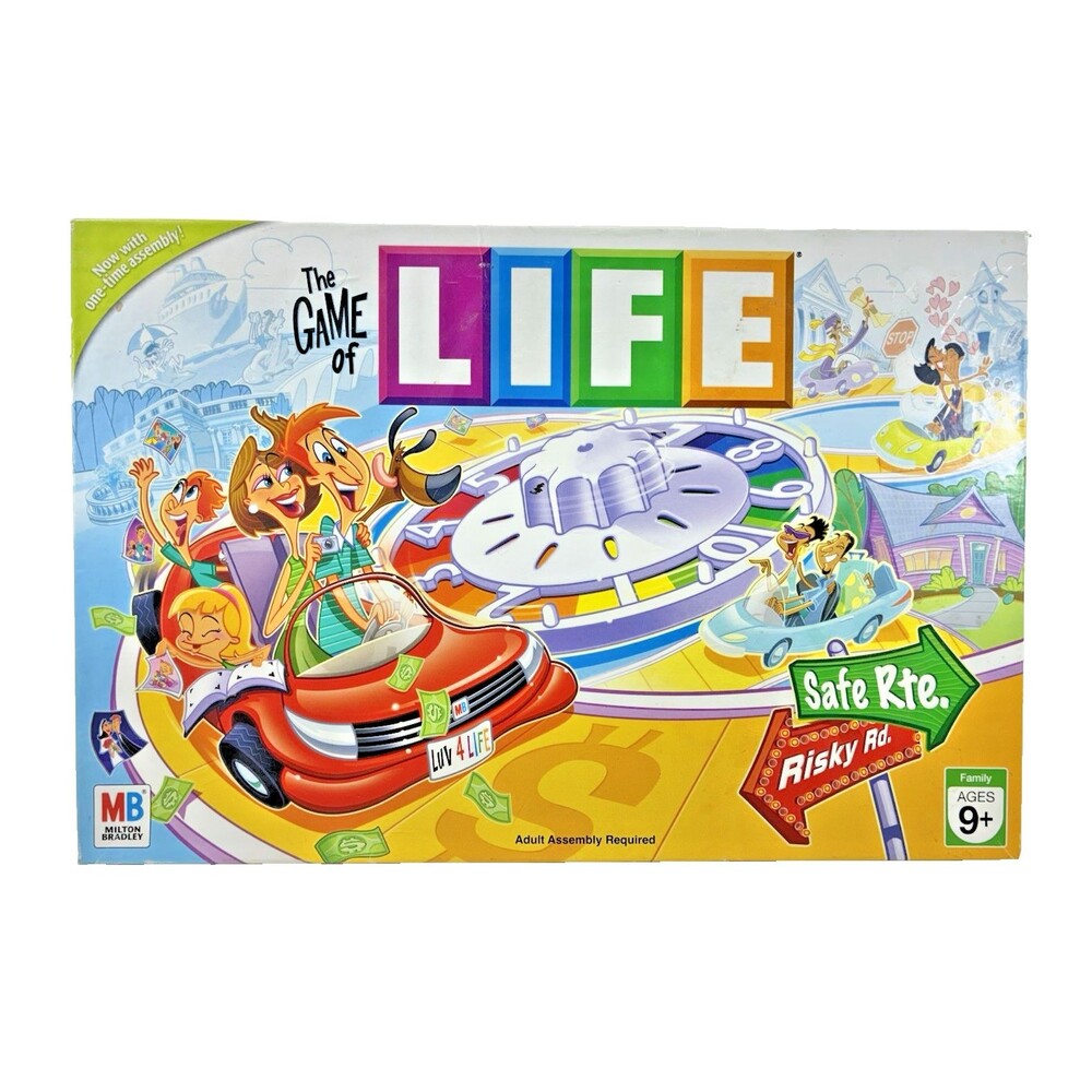 The Game of Life Milton Bradley 2007 Board Game Complete